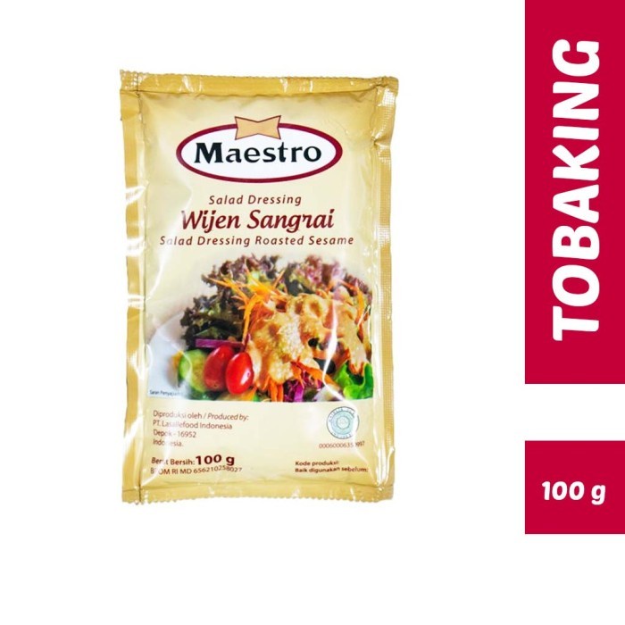 

Maestro Wijen Sangrai 100gr Salad dressing roasted sesame