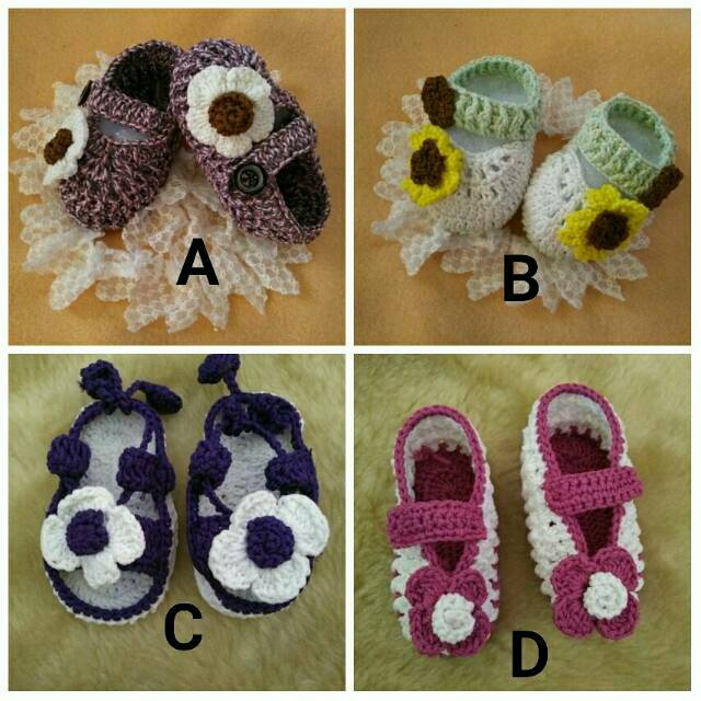 Sendal / sepatu rajut bayi