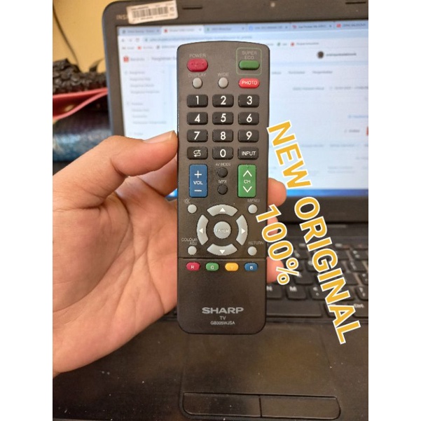 REMOT - REMOTE - TV - SHARP - ORIGINAL - REMOT TV LED SHARP ORIGINAL - ORI 100% - REMOT SHARP AQUOS ASLI