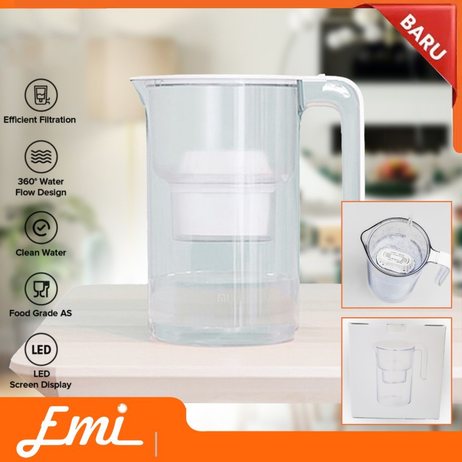 Mijia Water Filter Pitcher Kettle Teko thermos Penyaring Air Elektrik