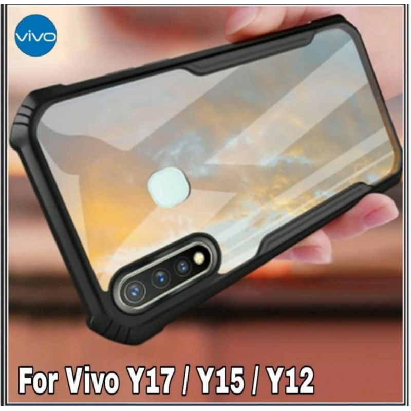 Softcase Clear Armor Bumper Transparant VIVO Y12/Y15/Y17 New