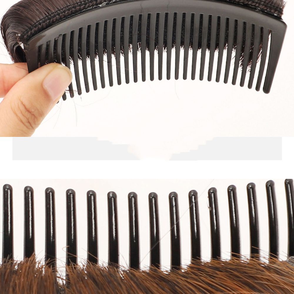 MXBEAUTY Black Fluffy Hair Pad Natural DIY Hair Extension Invisible Hair Bun Hairpin Women Synthetic hair Wig Cushion Princess Styling Tools Hair Combs False Hair Clip