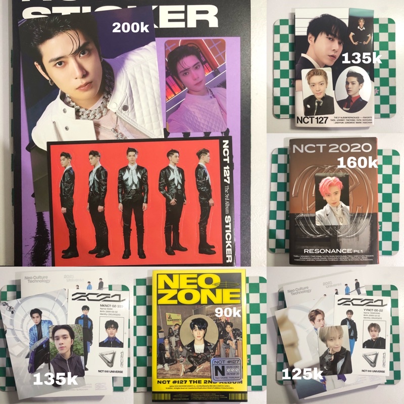 ALBUM UNSEALED FULLSET STICKER FAVORITE RESONANCE UNIVERSE NEOZONE PHOTOCARD JAEHYUN DOYOUNG TAEYONG