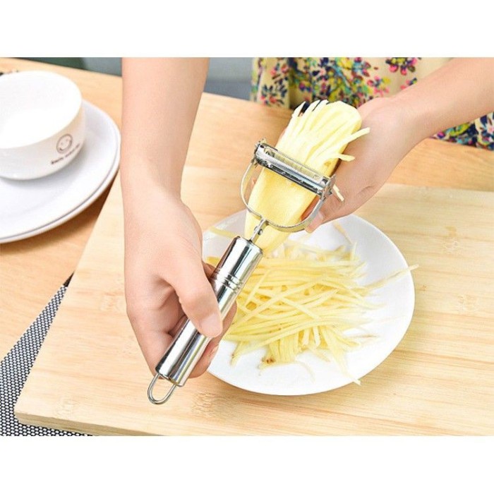 PEELER STAINLESSParutan Pengupas BuahPemotong KentangAlat Kupas Slicer