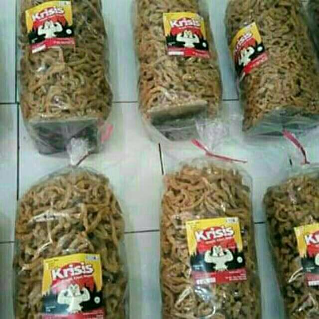 Olivoliv Snack Keripik Usus Ayam Super - Krisis 2 Kg. Kripik Goreng Crispy Original, Kiloan Perkilo