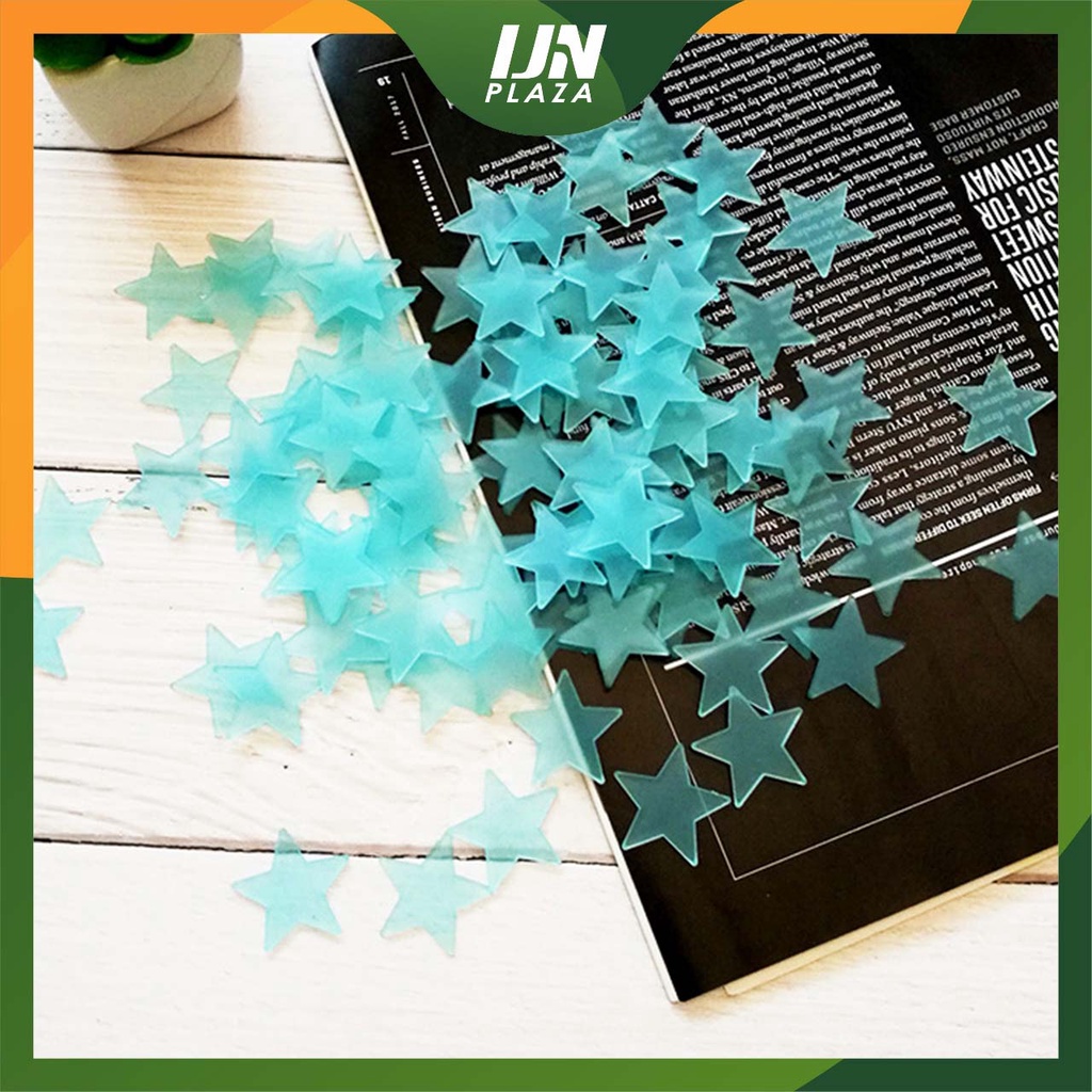 ❤ IJN ❤ Stiker Bintang Isi 100 Pcs Sticker Glow In The Dark Hiasan Dekorasi Rumah
