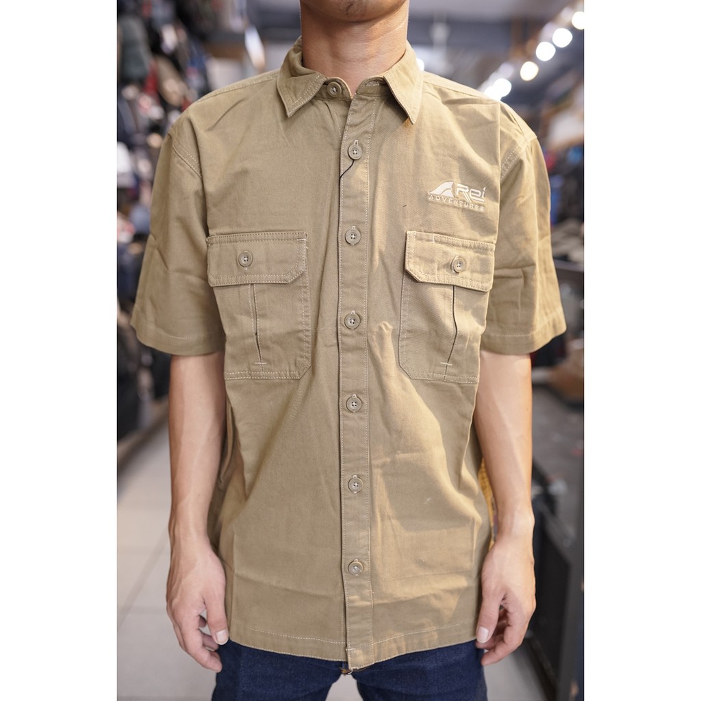 Kemeja Lengan Pendek Pria Arei Outdoorgear Gamma  8035 Kemeja Rei Original RPT