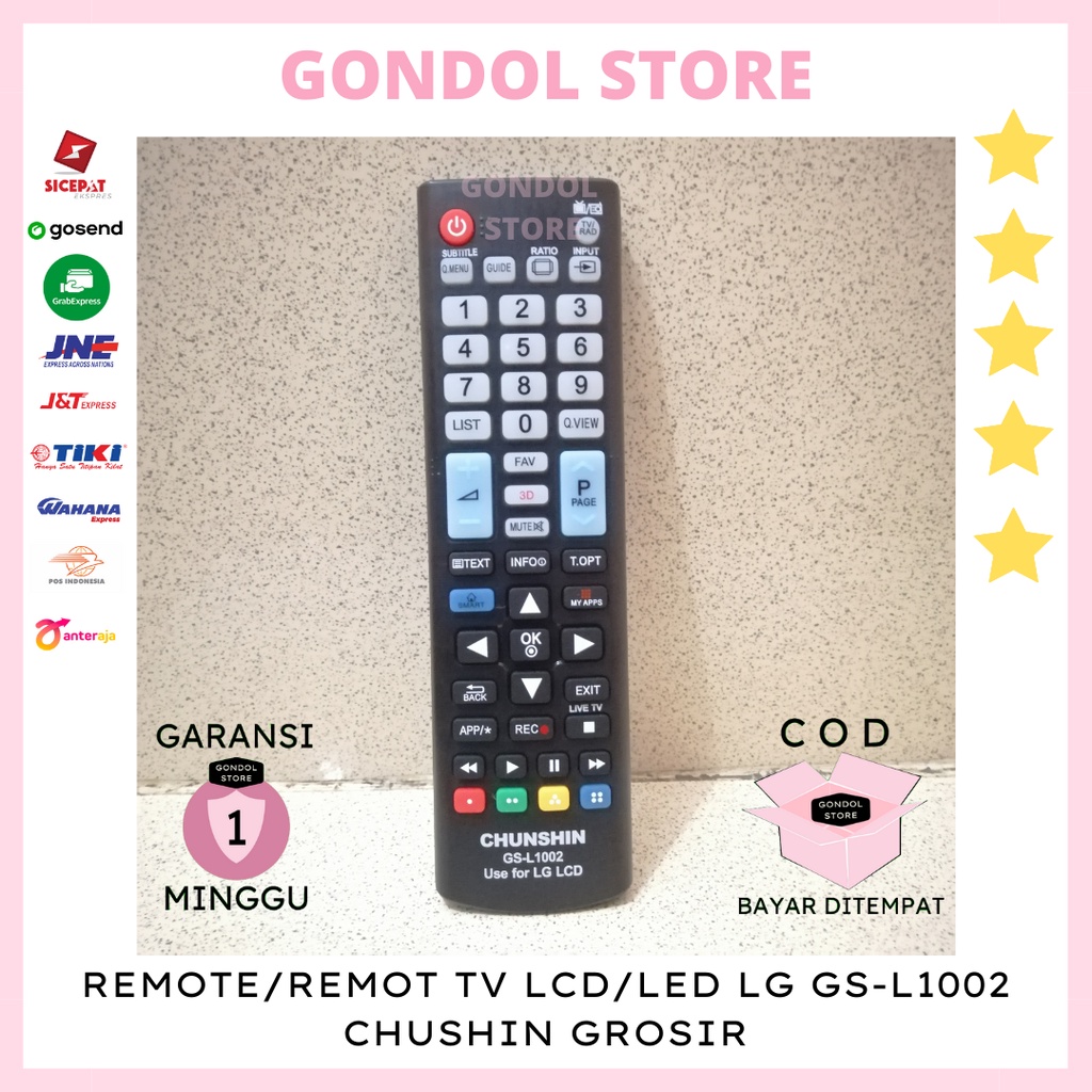 Jual REMOTE TV LG SEMUA TIPE BISA PAKAI LCD LED TV LG CHUSHIN L 1002 GROSIR MURAH Shopee Indonesia