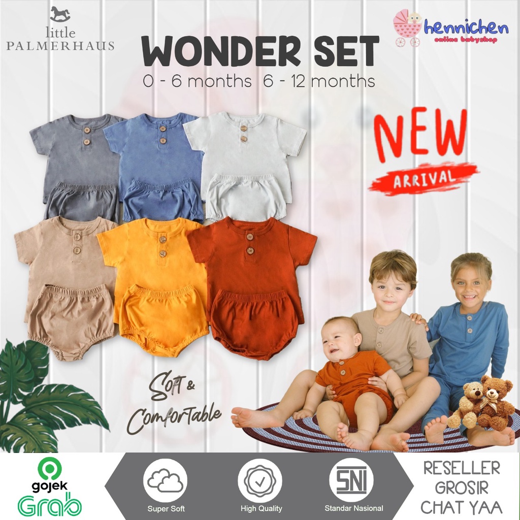 PROMO 7.7 PROMO BAJU LEBARAN LITTLE PALMERHAUS WONDERSET BABY PALMERHAUS SETELAN BAYI 0-12 bulan