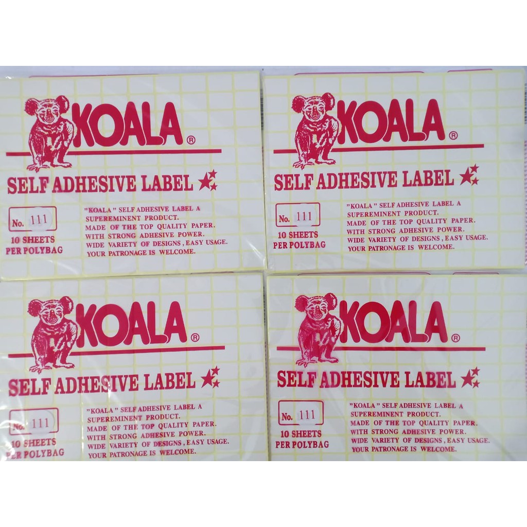 

Label Harga KOALA no. 111