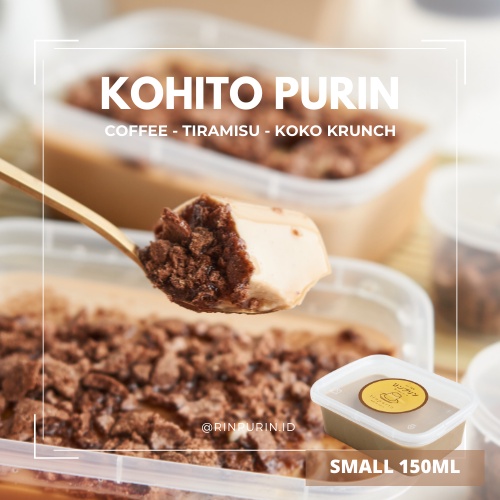 

KOHITO PURIN - PUDING SUSU RASA COFFEE KOPI - SAUS TIRAMISU KOKO KRUNCH TOPPING - RINPURIN SILKY MILK PUDDING ALA JEPANG