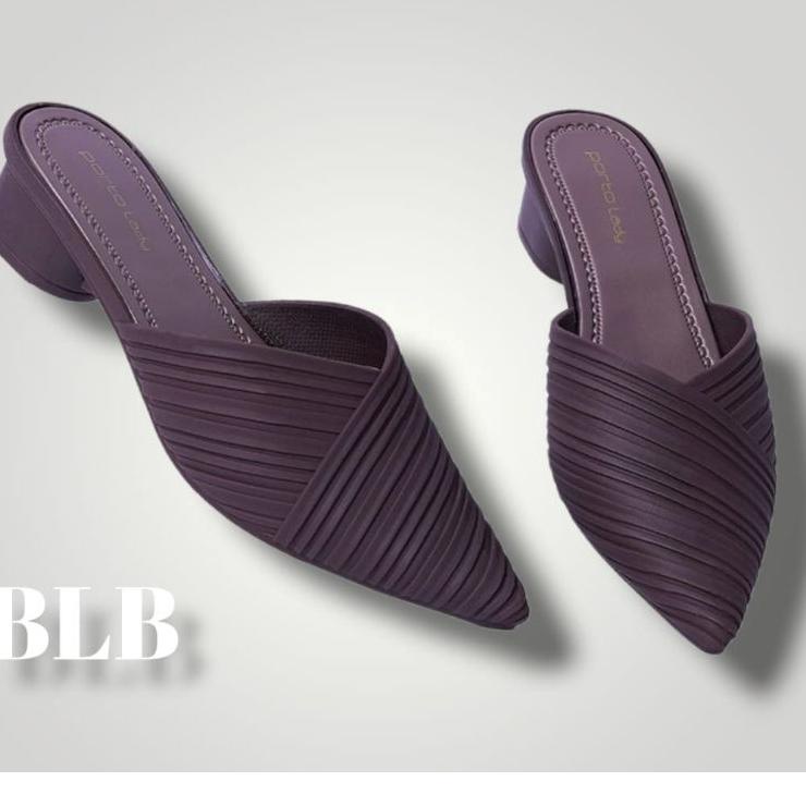 Wow Murah Meriah.. Sendal selop depan tertutup Porto BSV Terbaru nyaman,wedges karet wanita kekinian
