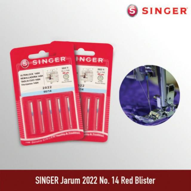 Jarum Mesin Obras Portable Merk SINGER 2022 (SINGER Original Product)