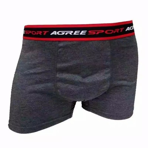 1 Box 2 Pcs Celana Dalam Boxer Agree Sport 6603 - CD Boxer Pria - Karet Boxer