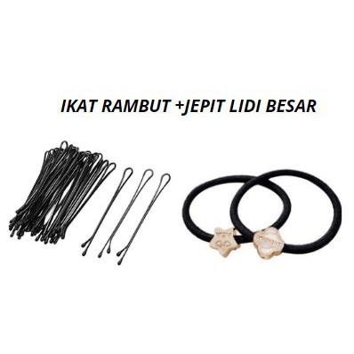 KARET IKAT RAMBUT KARAKTER +Jepit Rambut Lidi Kipas PER 5 PCS