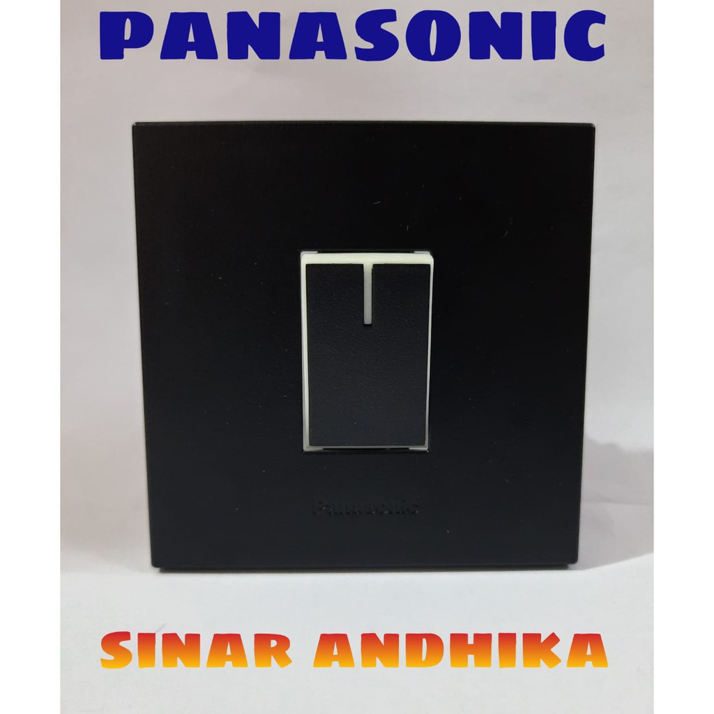 SAKLAR ENGKEL KECIL HOTEL HITAM ECO C STYLE E PANASONIC WESJ 78019B+WESJ 5932B