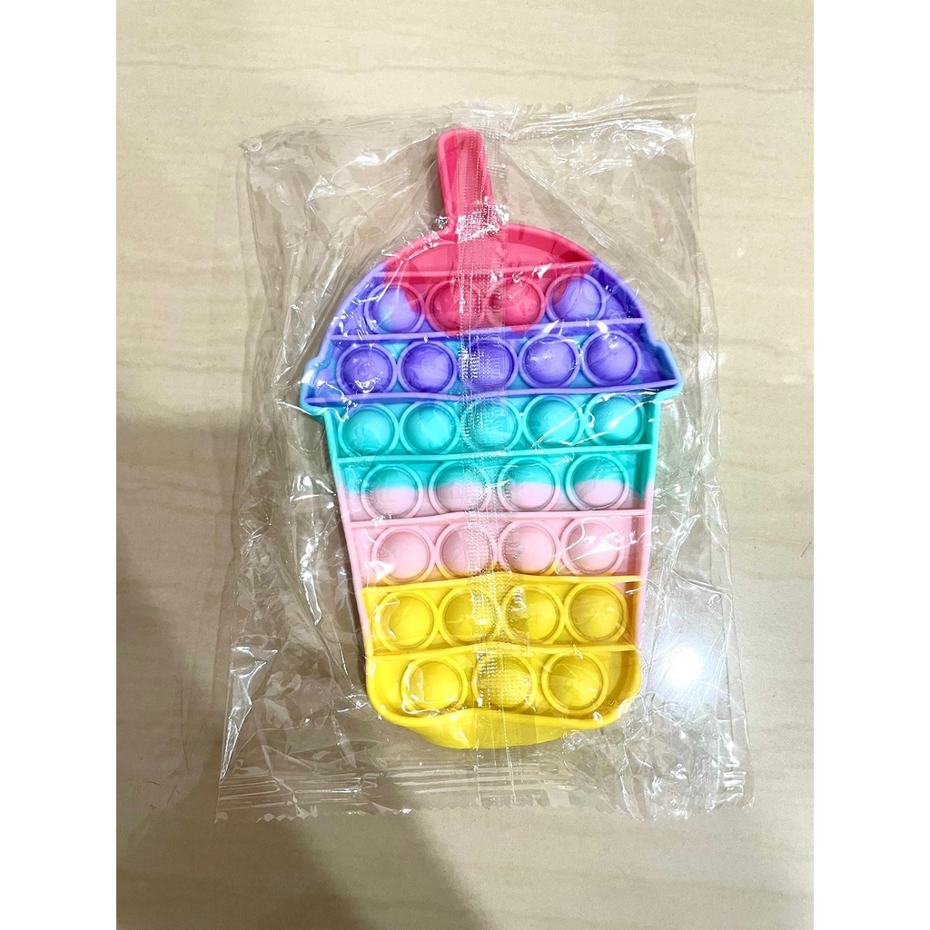 COD New Fidget Push Pop Its Mainan Anak Toys Bubble Kids Mainan Popit Murah Rainbow Pop it PASTEL-gelas bubble