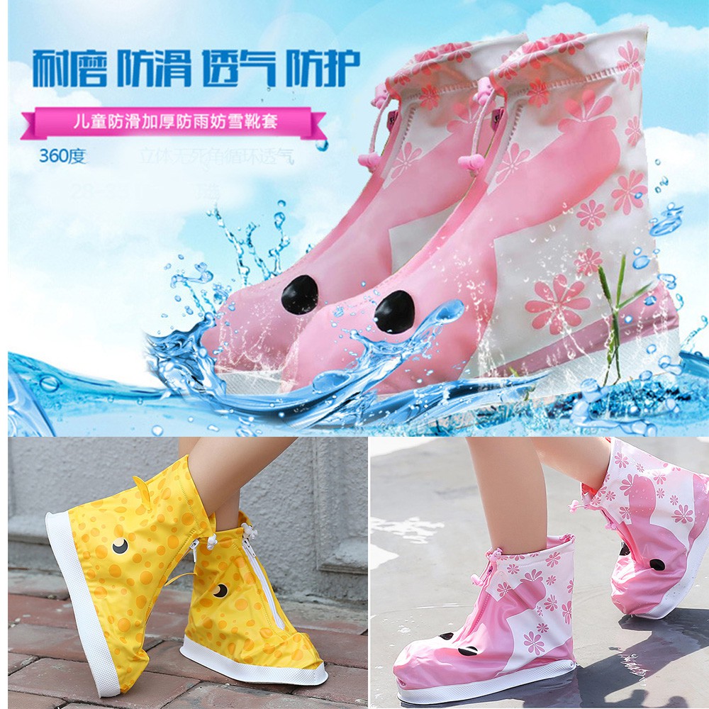 Sepatu Boots Hujan Anti Air Slip Motif Kartun untuk Anak Sepatu Boots Hujan Anti Air Slip Motif Kartun untuk Anak