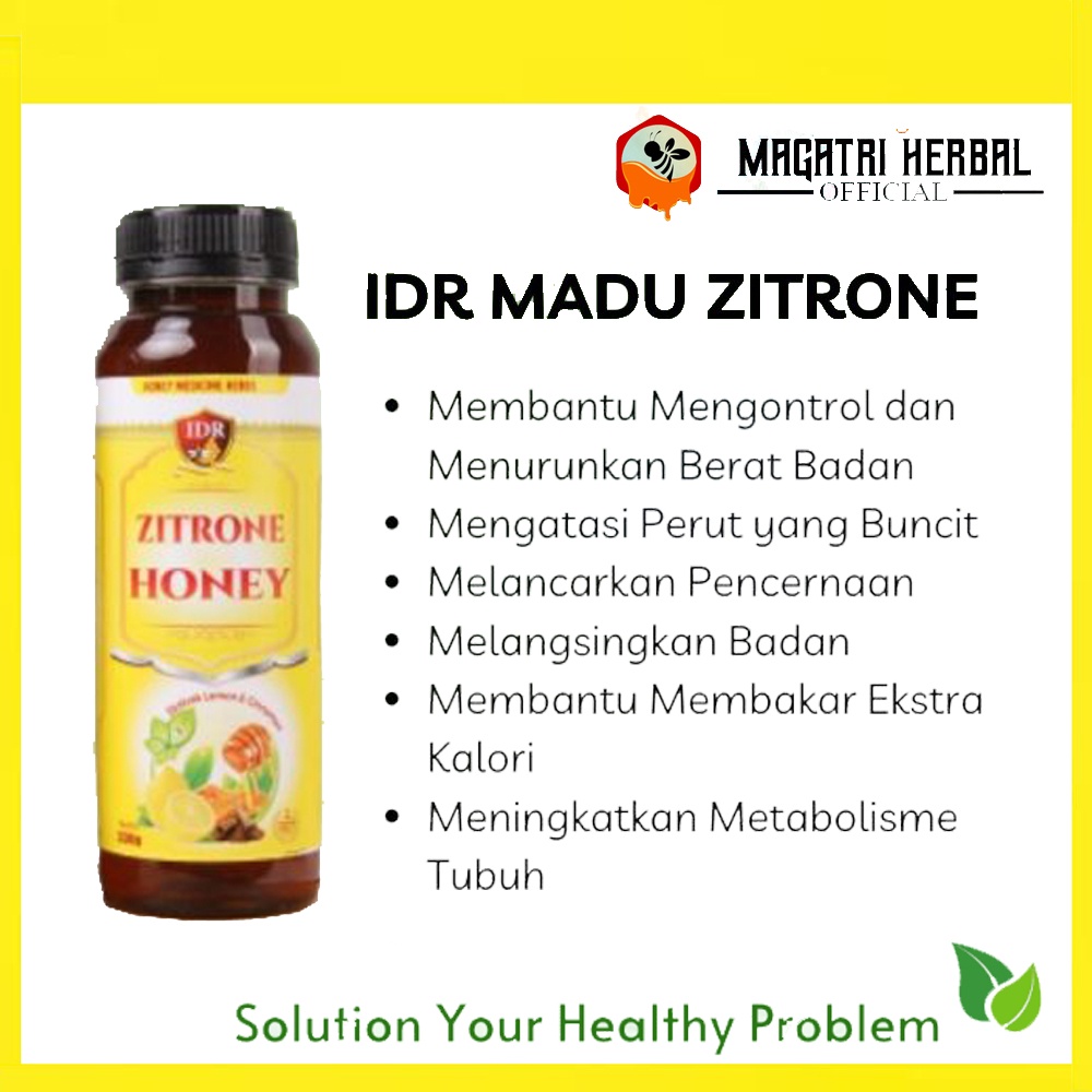 Obat Pengontrol Berat Badan /// IDR Madu Zitrone