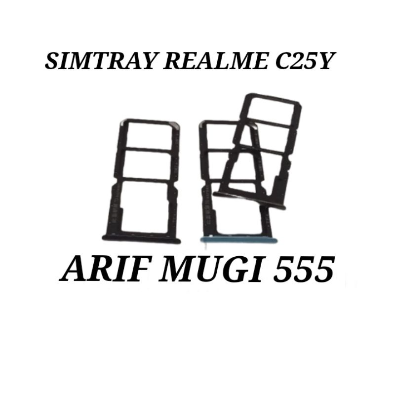 SIMTRAY SIMCARD TEMPAT KARTU SIM SIM LOCK REALME C25Y ORIGINAL