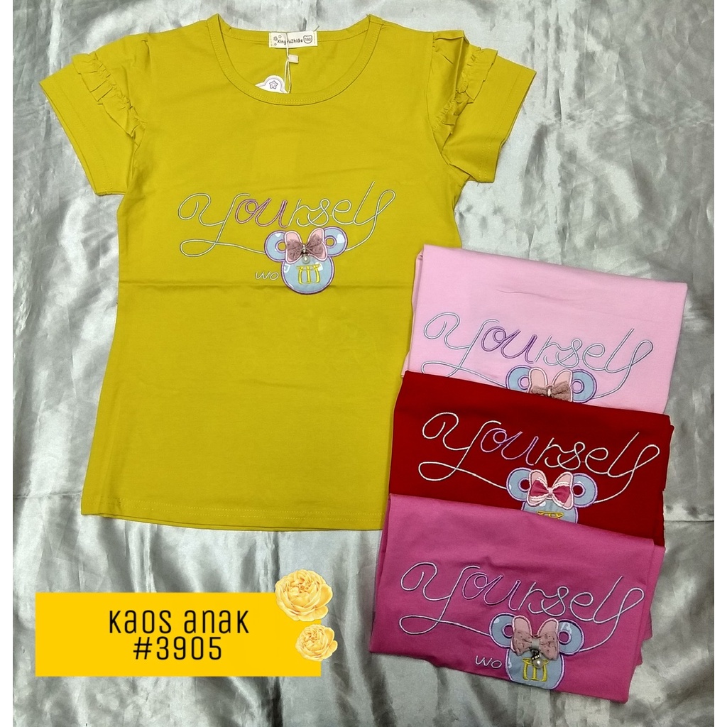 NF Baju anak perempuan import / Kaos anak import / Atasan anak kaos premium #3905, #3908