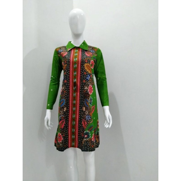 TUNIK BATIK KERJA KANTOR MOTIF BATIK MODERN