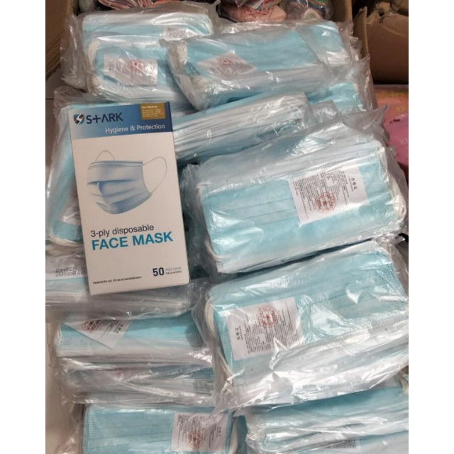 Masker Earloop 3Ply Masker Medis Isi 50 Pcs