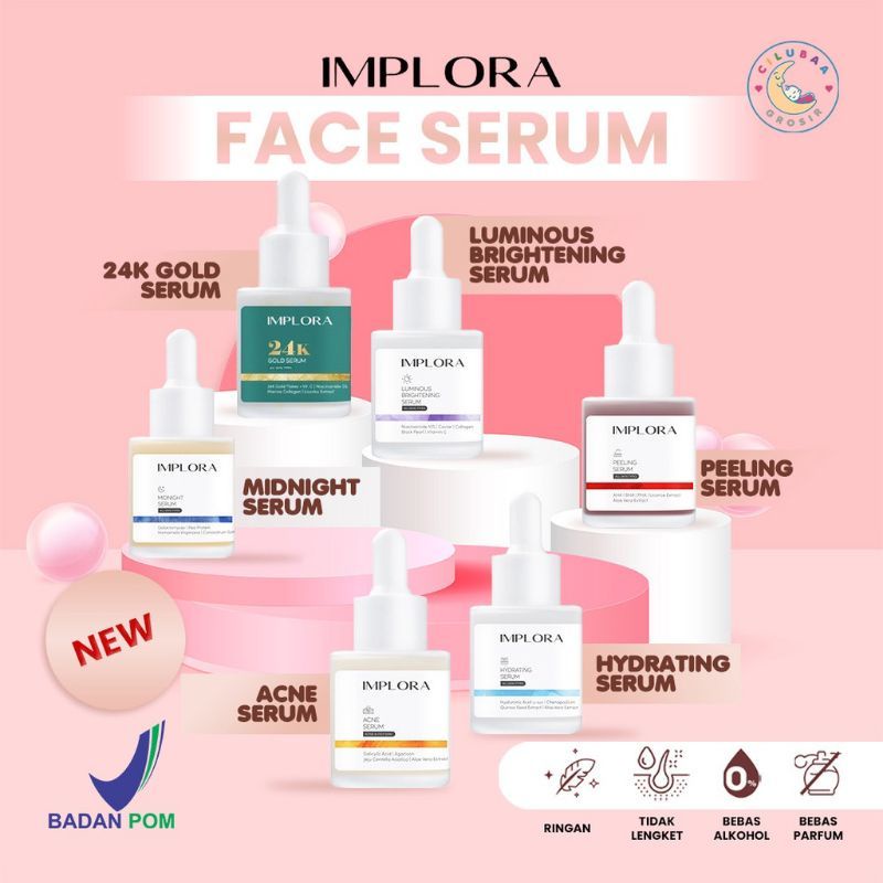 IMPLORA SERUM ACNE MIDNIGHT PEELING SERUM WAJAH