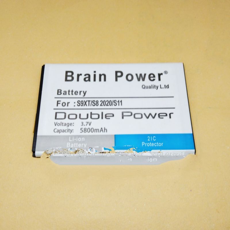 Baterai Batre Battery Maxtron S9 Panjang 8.8cm Lebar 6cm Doubel Power Battery