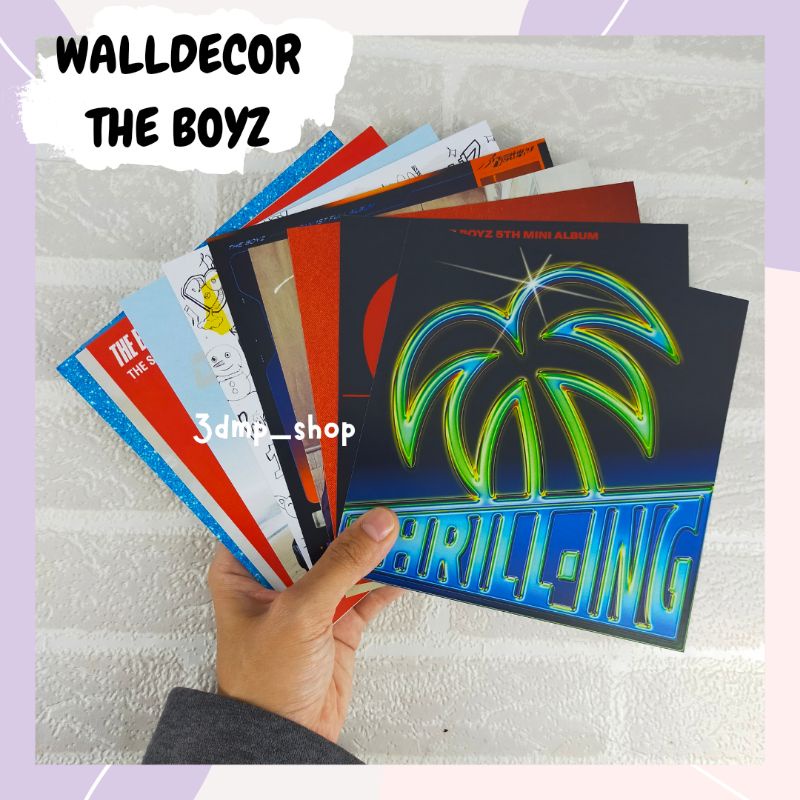 [11 lembar] walldecor wall decor pajangan hiasan dinding kamar the boyz album