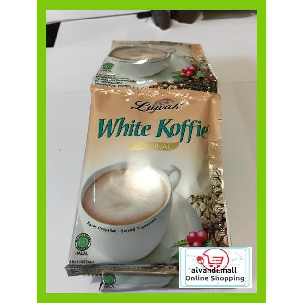 

57Ryr66- Luwak White Koffie 1 Renceng / 10 Sachet / Pcs / Kopi Coffee T7Tfhty-