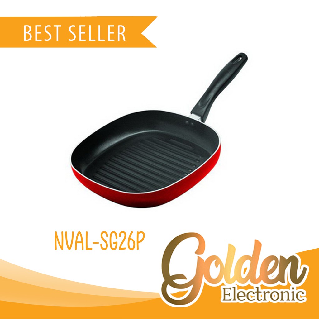 Maxim Valentino Square Grill Teflon 26 cm panci pemanggang 26cm