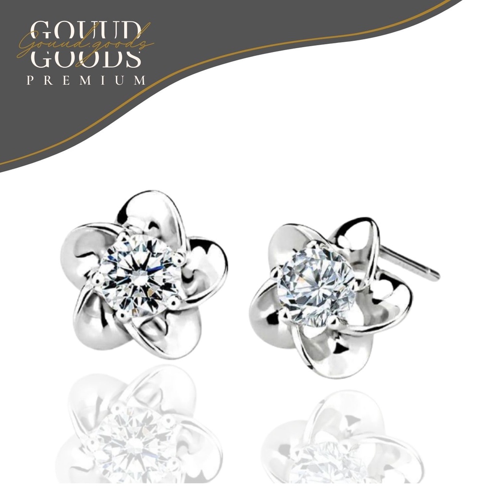 Flower Stud Earrings / Anting Titanium / Anting Wanita / Anting Anti Karat