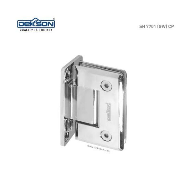 Shower Hinge Dekkson Dekson DKS SH 7701 GW CP Engsel Pintu Shower Kaca ke Tembok Kamar Mandi