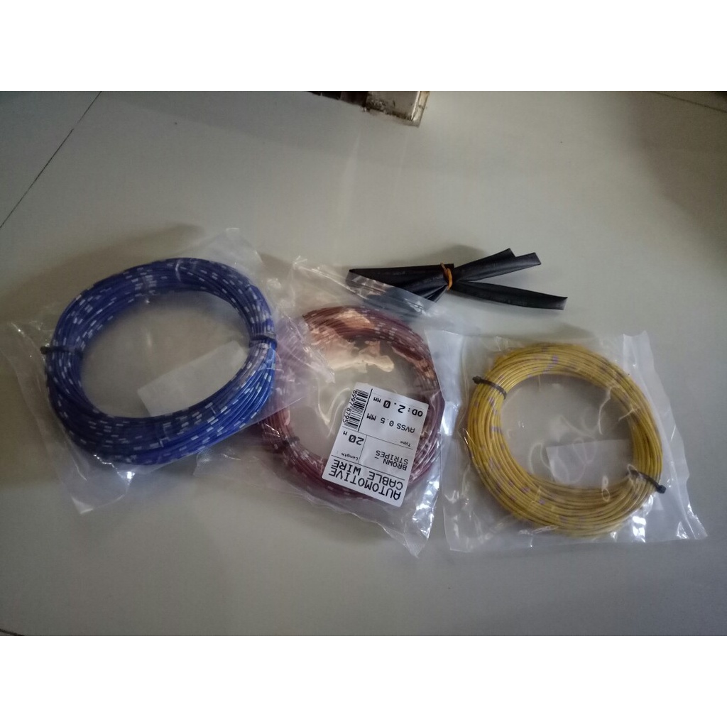 Kabel Otomotif Body Bodi Bintik OD 2.0mm x 20 Meter Untuk Kelistrikan Mobil Motor standart astra