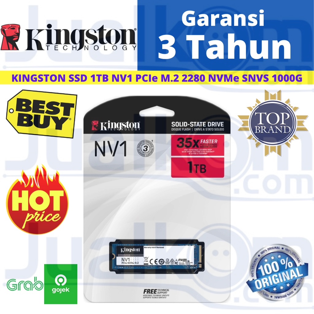 Kingston SSD NV1 1TB M.2 NVMe 2280 SNVS 1000G