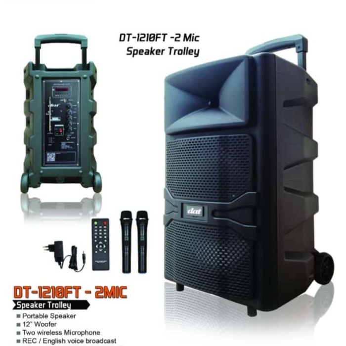 SPEAKER PORTABEL MEETING 12INCH DAT DT 1210FT GARANSI RESMI