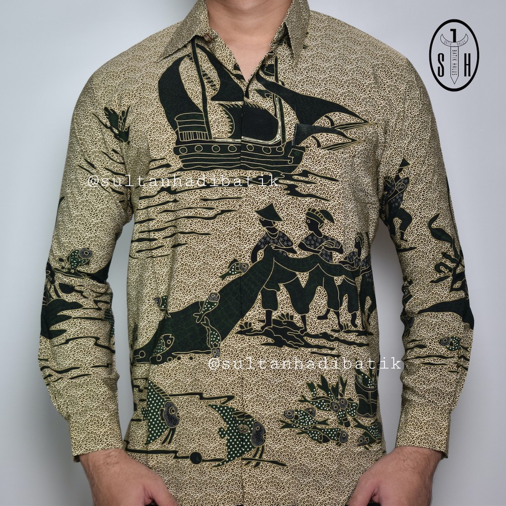 SULTAN HADI / BATIK / BATIK PRIA / KUALITAS PREMIUM - semi sutra LT pjg 120