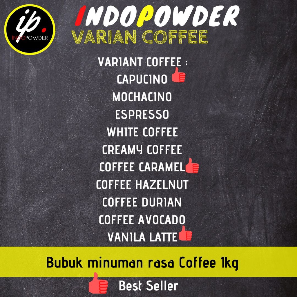 Bubuk minuman aneka rasa coffee 1kg/bubuk minuman rasa kopi /bubuk minuman coffee pilih varian rasa