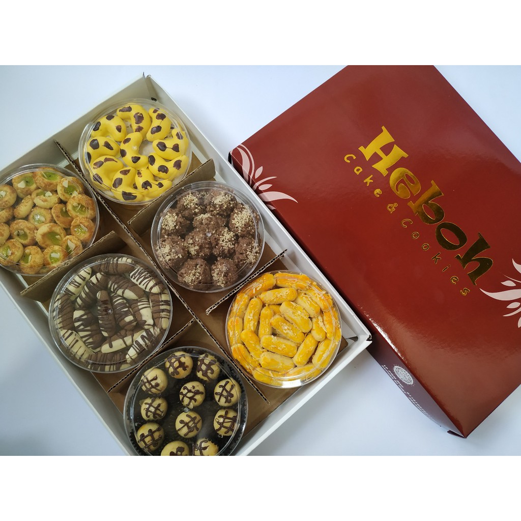 

Paket 2 Kue Kering Lebaran Premium Isi 6 Toples By Heboh Cookies