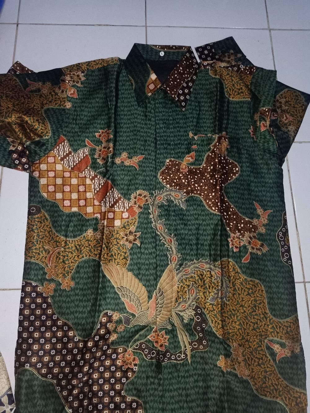 [terlaris] Kemeja Batik Halus Kemeja Semi Sutra Kualitas Ok Full Furing