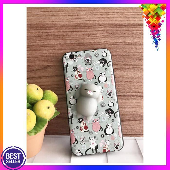squishy case oppo f1s a59 stitch kucing cat casing imut boneka
