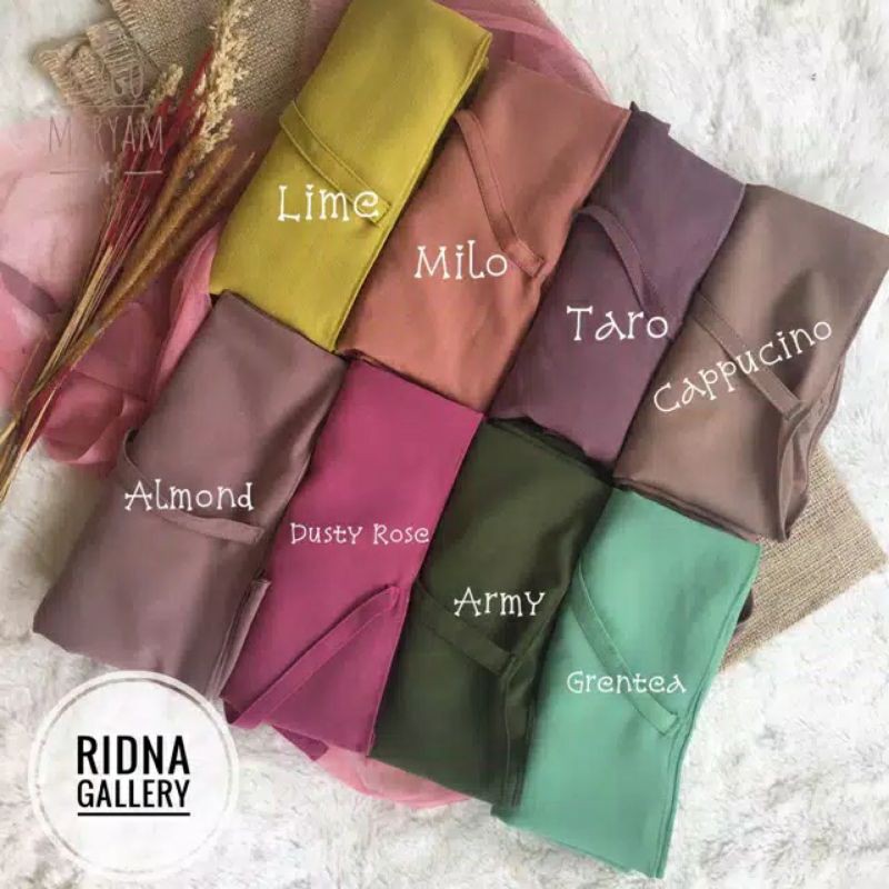 HIJAB SHALIHAH INSTAN DAILY SIMPLE NON PET (BERGO MARYAM)DIAMOND IMPORT-Army
