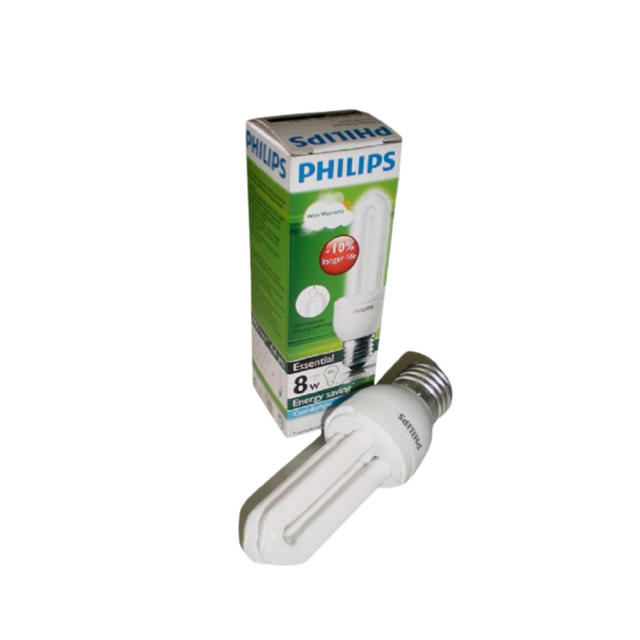 LAMPU PHILIPS ESSENTIAL 8 WATT LAMPU HEMAT ENERGI 8 WATT