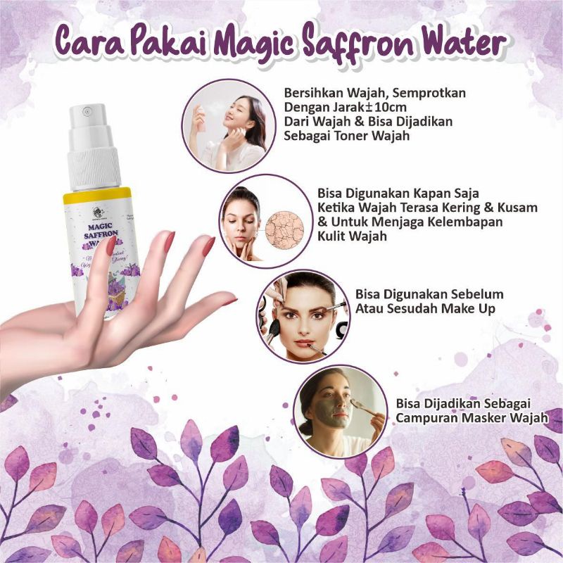 [BELI 1 FREE GIFT/HADIAH] IBGLASSKIN FACEMIST GLOW SAFFRON BPOM