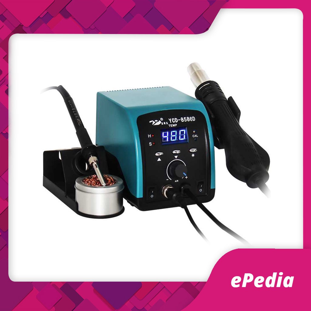 YCD Soldering station Desoldering Heat Gun + Solder 220V/750W - 8586D