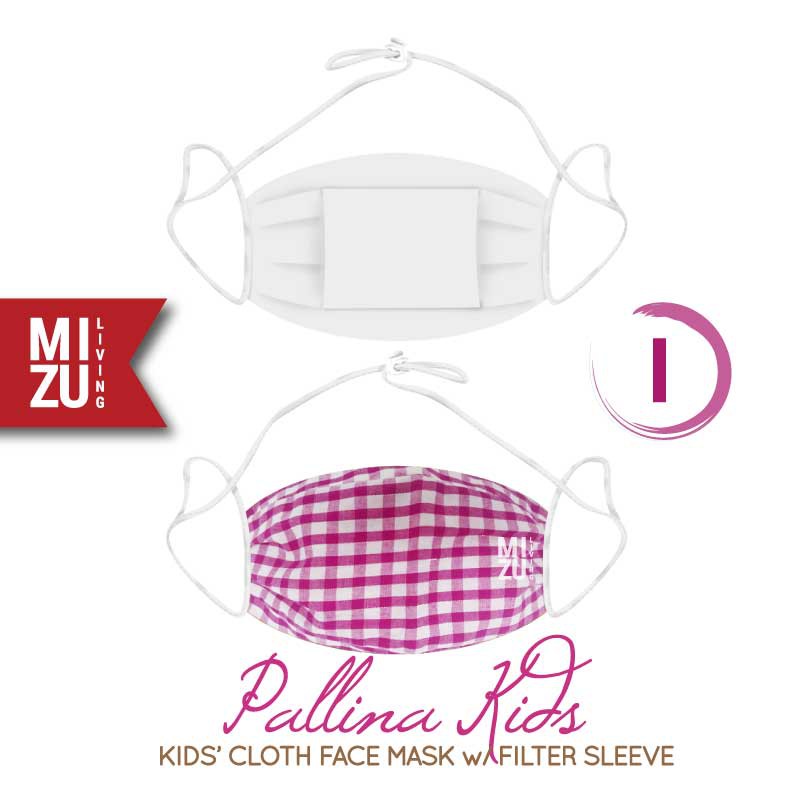 [SALE] MIZU PALLINA KIDS Cloth Face Mask Masker Anak Kain Corak 3 Ply Sarung Filter NON-MEDIS-I