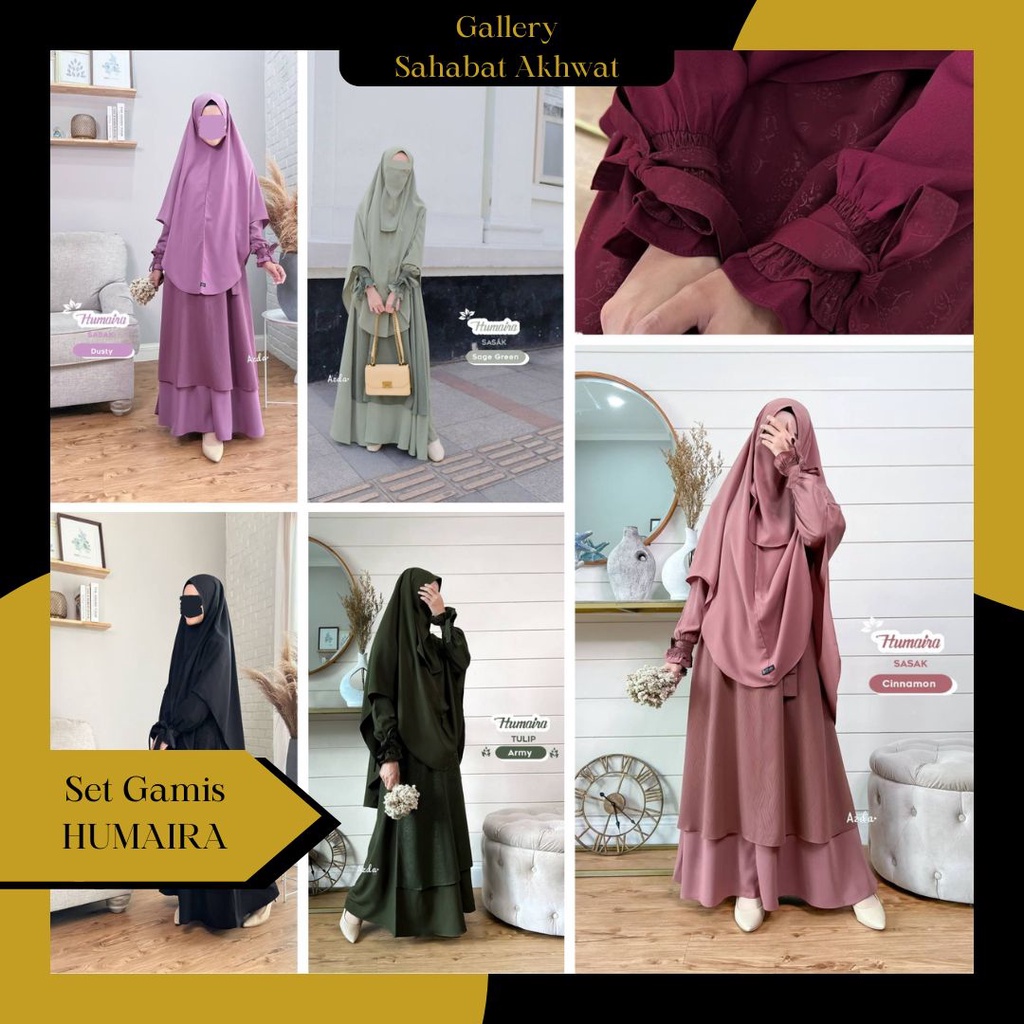 NATASHA SET SYAR&quot;I by AZDA klambieakhwat | Bahan Cringkle airflow Premium