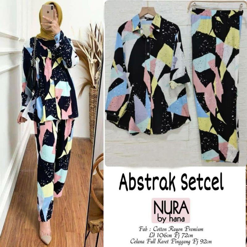 ABSTRAK SET CELANA NURA BY HANA