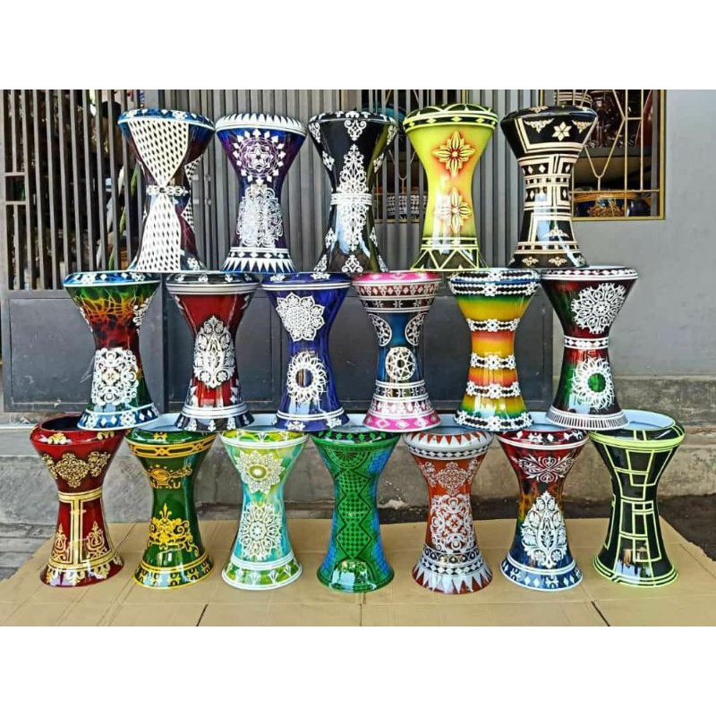 Darbuka Dumbuk Calti Jaming Hadroh Qosidah Mika Power Beat 8 In Inc Inch Inci Mewah Berkualitas Bg